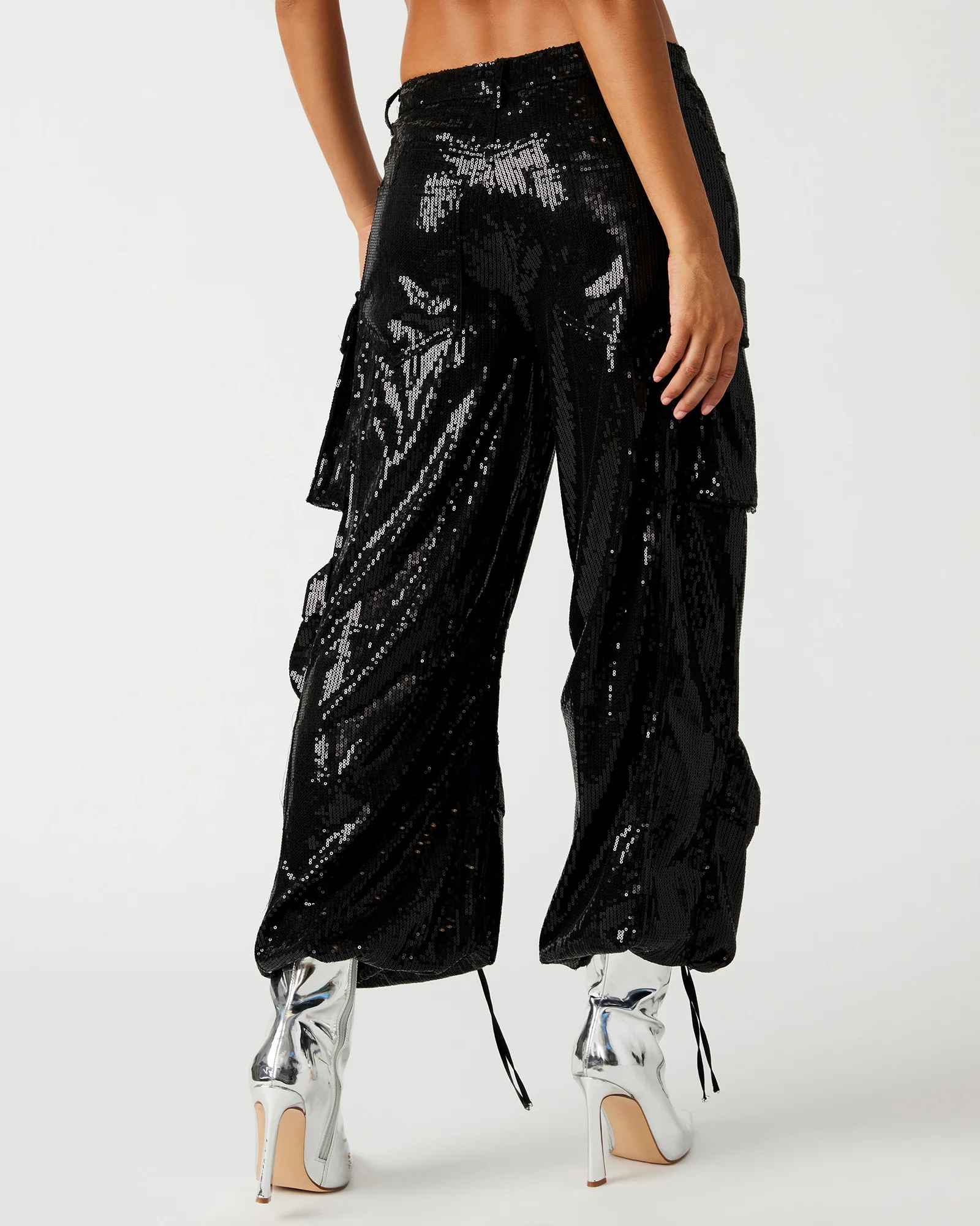 DUO SEQUIN PANT BLACK - Image 5