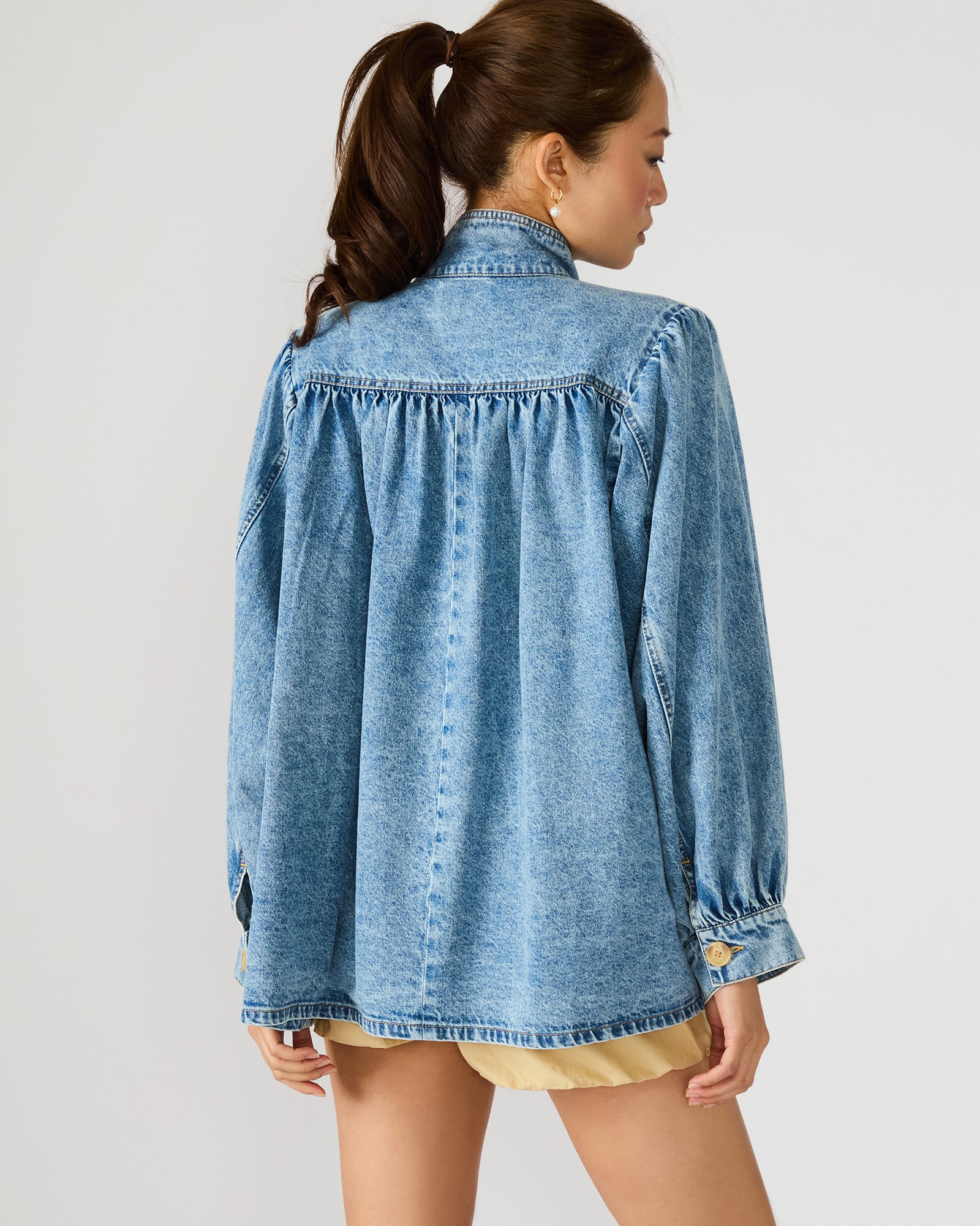 MARCELINE DENIM JACKET FOREVER BLUE - Image 4