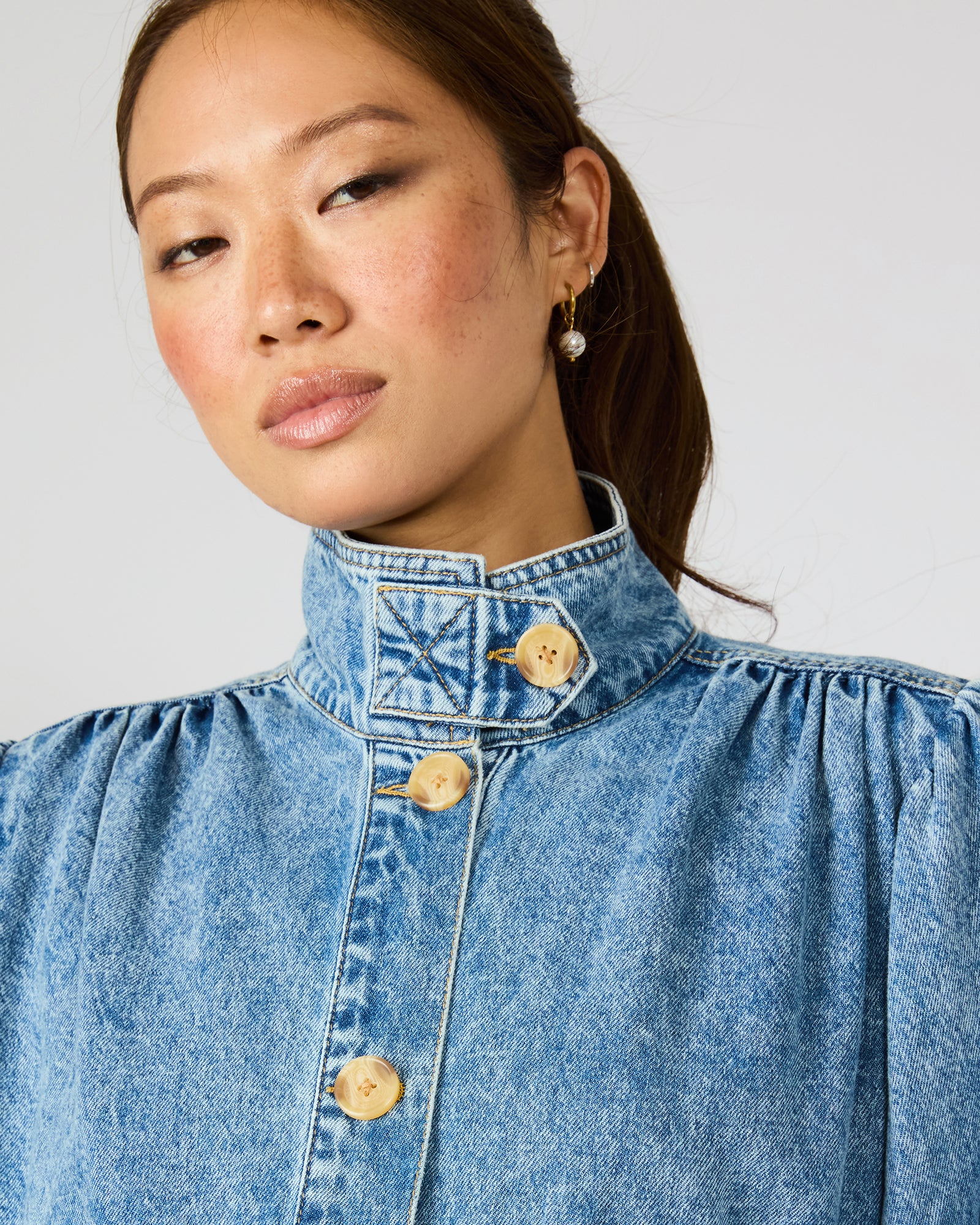 MARCELINE DENIM JACKET FOREVER BLUE - Image 5