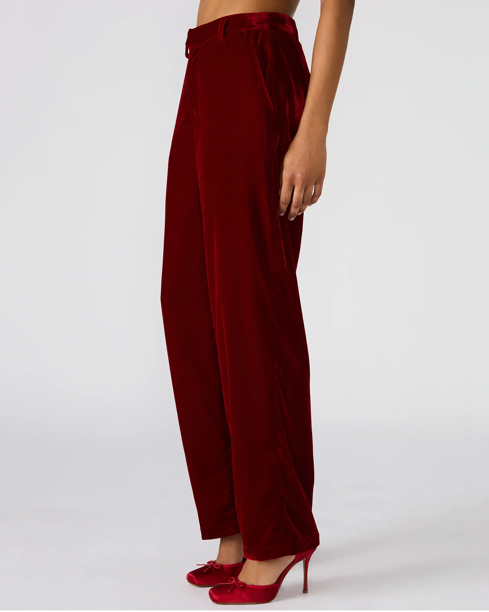 TONIA PANT RED VELVET - Image 3