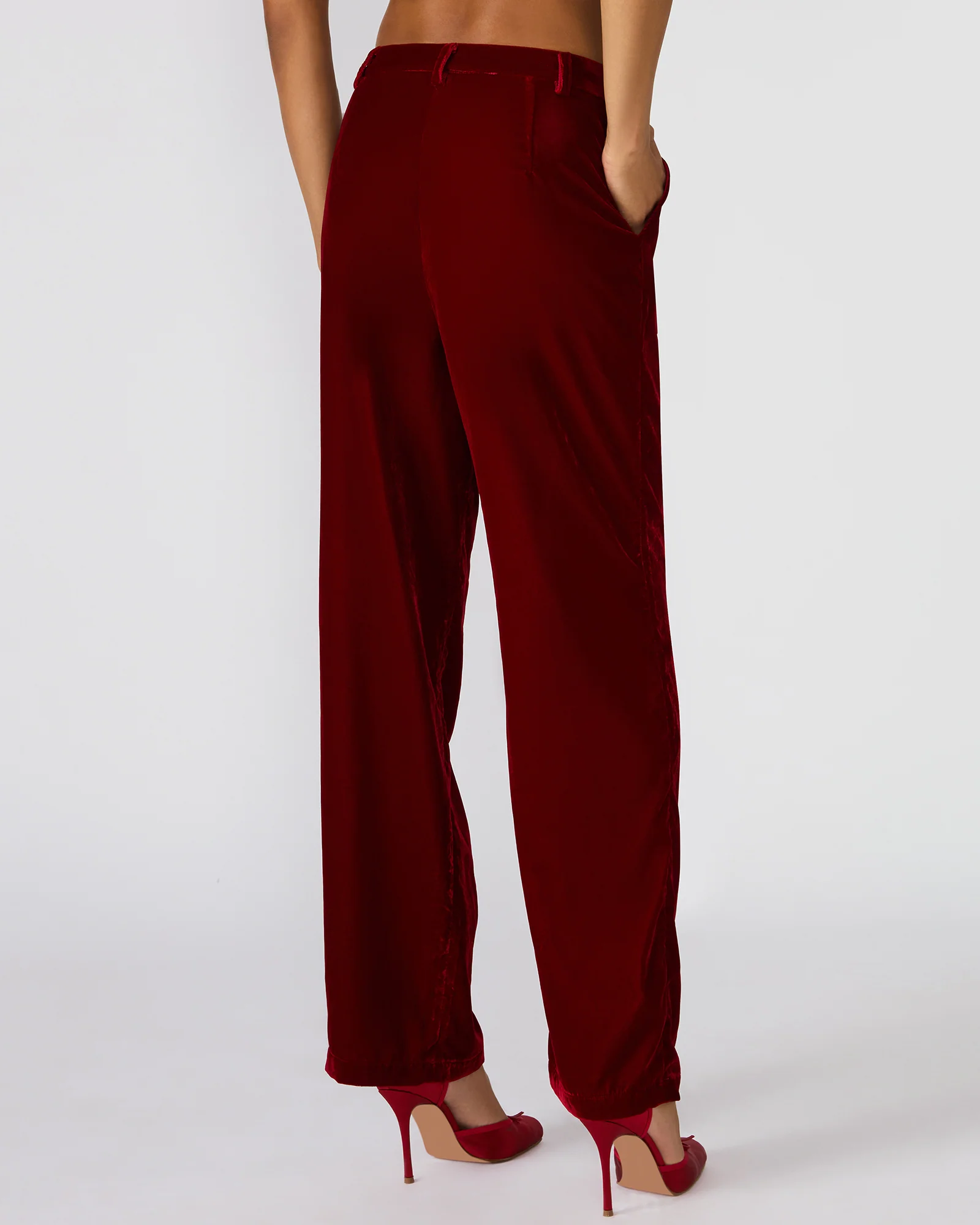 TONIA PANT RED VELVET - Image 4