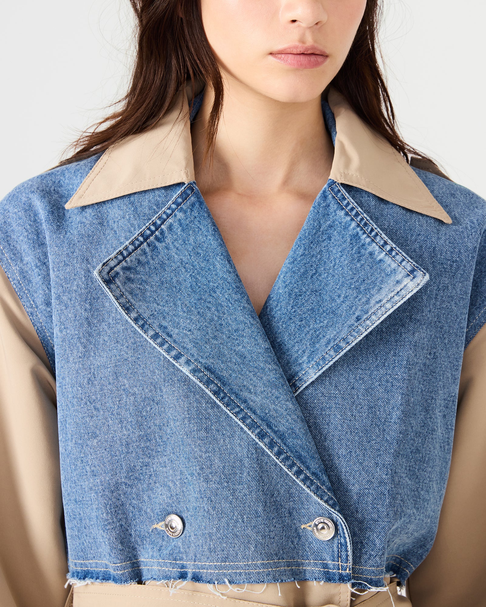 SHYLA COAT DENIM MULTI - Image 3